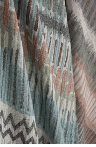 Ecocotton Mayra Peştemal 100 Organik Pamuk Jakarlı Gri 90X180 Cm Gri