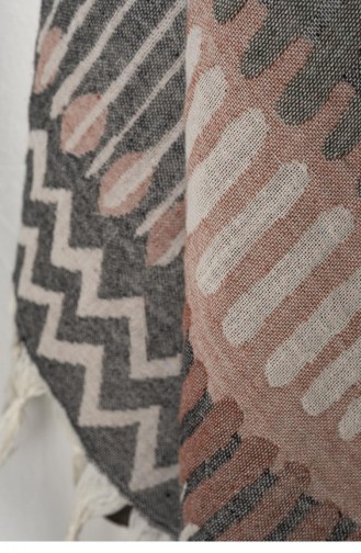 Ecocotton Mayra Peştemal 100 Organik Pamuk Jakarlı Gri 90X180 Cm Gri