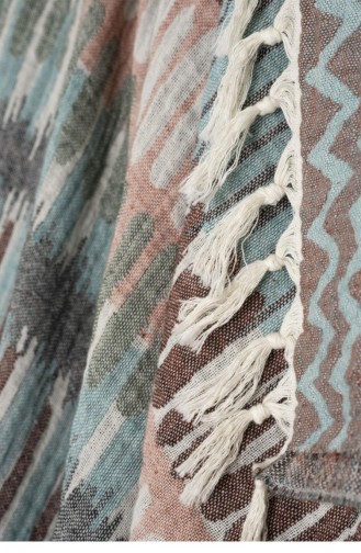Ecocotton Mayra Peştemal 100 Organik Pamuk Jakarlı Gri 90X180 Cm Gri