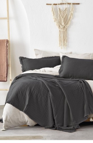 Ensemble Housse de Couette  240x260-R007.Antrasit