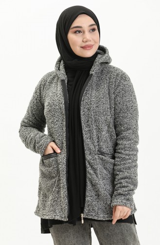 Rauchgrau Strickjacke 6003-01