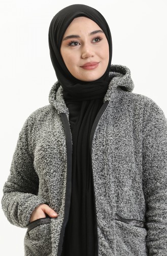 Rauchgrau Strickjacke 6003-01