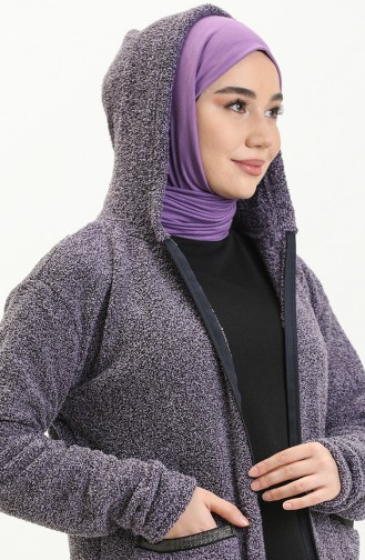 Cardigan à Capuche Welsoft Grande Taille 6003-04 Pourpre 6003-04