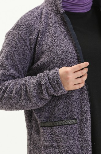 Cardigan à Capuche Welsoft Grande Taille 6003-04 Pourpre 6003-04