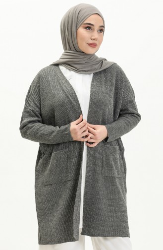 Cardigan Tricot à Paillette 3368-08 Fumé 3368-08