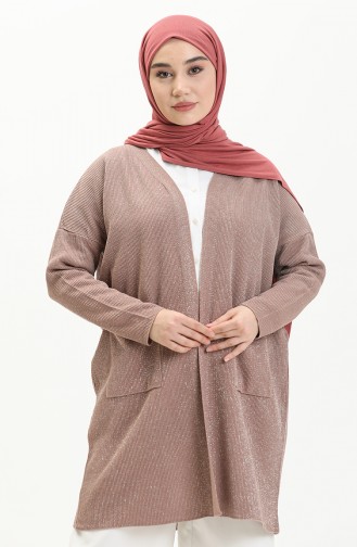 Beige-Rose Strickjacke 3368-10