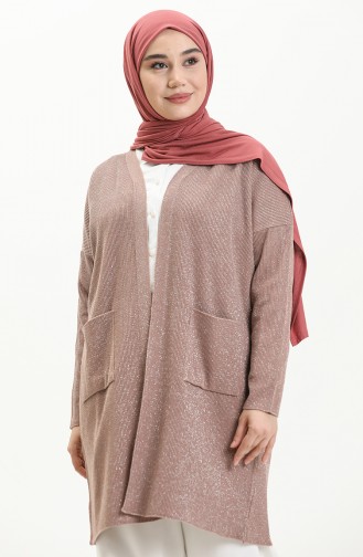 Beige-Rose Strickjacke 3368-10