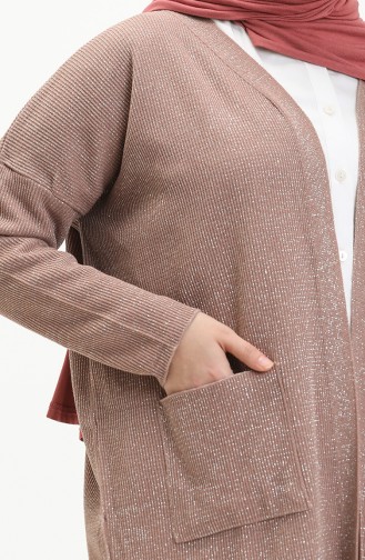 Beige-Rose Strickjacke 3368-10