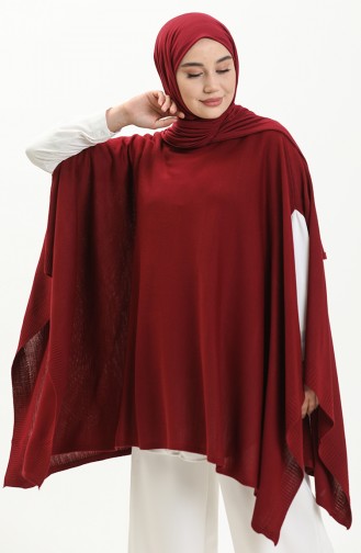 Poncho Tricot 3125-08 Bordeaux 3125-08