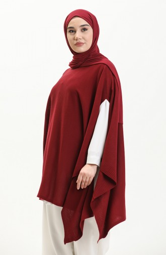 Claret red Poncho 3125-08