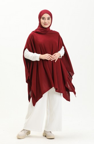 Weinrot Poncho 3125-08