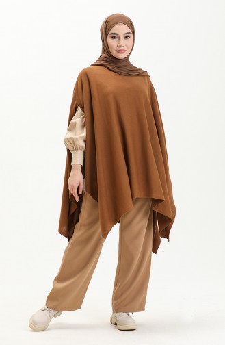 Tobacco Brown Poncho 3125-09