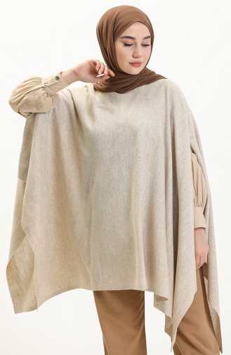 Beige Poncho 3125-10