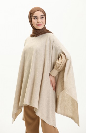 Beige Poncho 3125-10