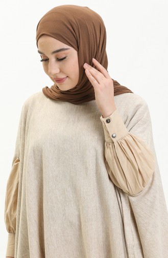 Beige Poncho 3125-10