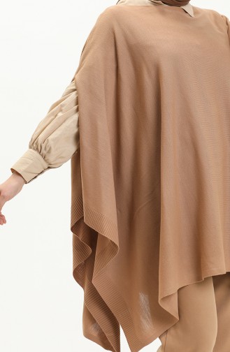 Poncho Tricot 3125-11 Café au Lait 3125-11