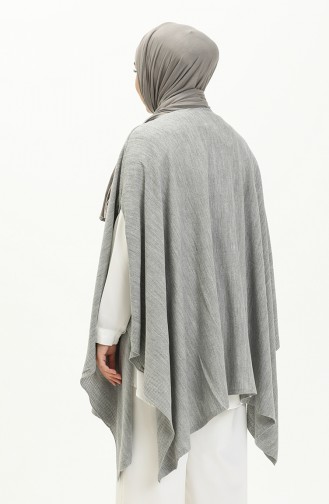 Poncho Tricot 3125-12 Gris Clair 3125-12