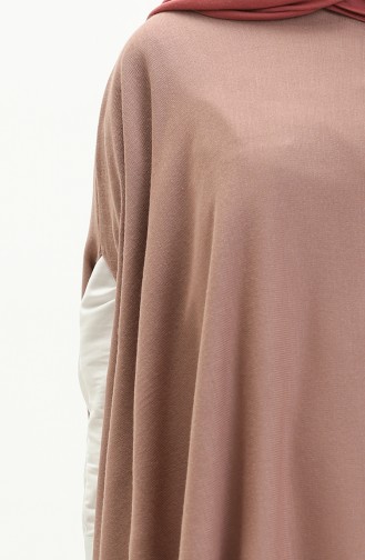 Beige-Rose Poncho 3125-13