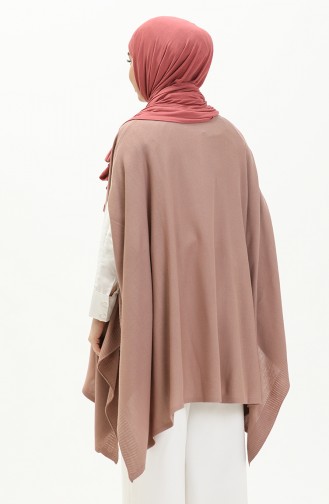 Poncho Tricot 3125-13 Rose Pâle 3125-13