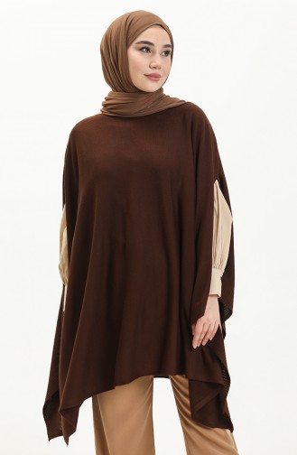 Black Coffee Poncho 3125-14