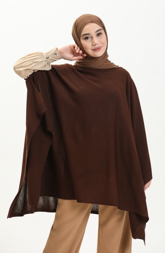 Black Coffee Poncho 3125-14