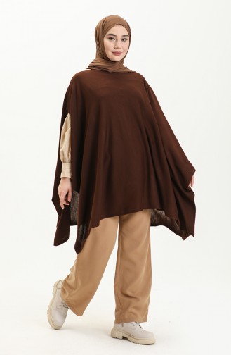 Black Coffee Poncho 3125-14