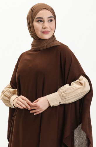 Black Coffee Poncho 3125-14