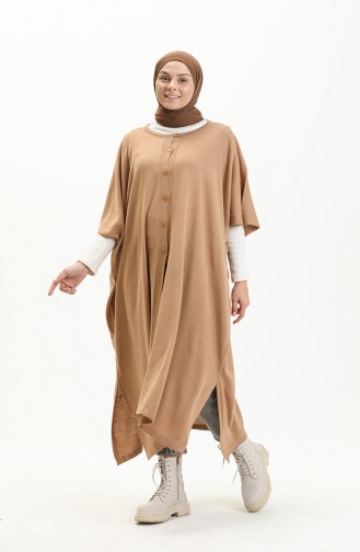 Milk Coffee Poncho 3265-06