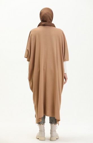 Milk Coffee Poncho 3265-06