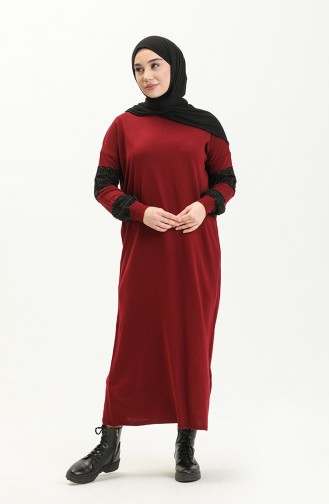 فستان أحمر كلاريت 3351-10