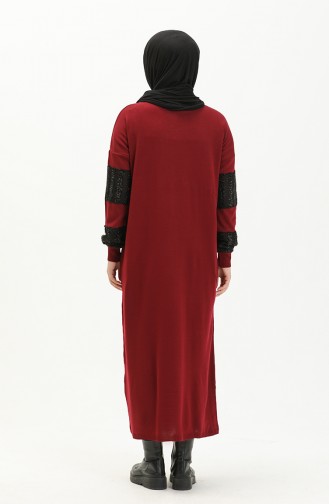 فستان أحمر كلاريت 3351-10