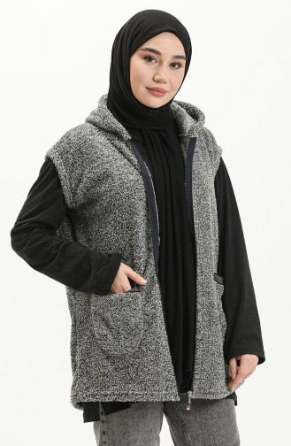 Gilet à Capuche Welsoft Grande Taille 6002-01 Fumé 6002-01