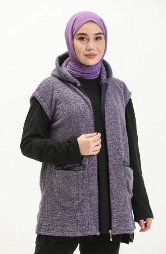 Gilet à Capuche Welsoft Grande Taille 6002-02 Pourpre 6002-02