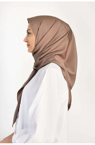 Soft Rayon Düz Eşarp 000045-16 Kahverengi