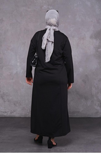 Grau Hijab Kleider 4756.GRİ