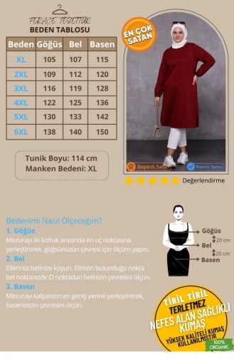 Tunique Bordeaux 8142.Bordo