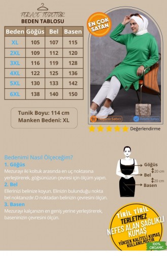 Grün Tunikas 8142.Yeşil