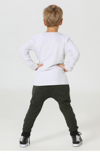 Zenokido Mr Fes Erkek Çocuk Pantolon Tshirt Alt Üst Takım Zn Ss 202 Karışık
