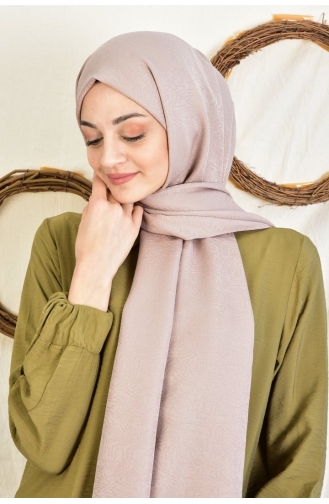 Burden Colourway Desenli Şal Dsn-2 000046-20 Sütlü kahve