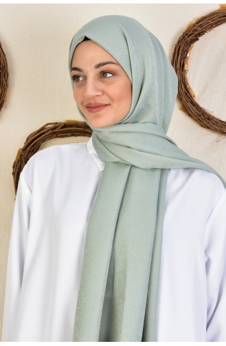 Burden Colourway Desenli Şal Dsn-2 000046-04 Açık Yeşil