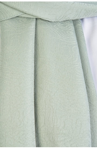 Burden Colourway Desenli Şal Dsn-2 000046-04 Açık Yeşil