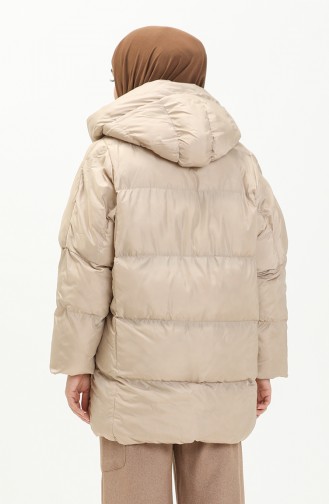 Manteau Matelassé à Capuche 9009-05 Pierre 9009-05