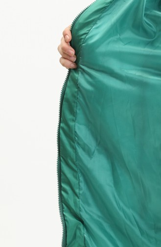 Manteau Matelassé à Capuche 9009-06 Vert 9009-06