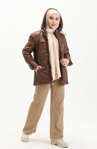 Puffer Coat 9015-01 Brown 9015-01