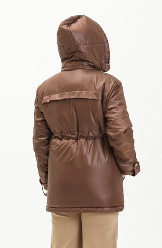 Puffer Coat 9015-01 Brown 9015-01