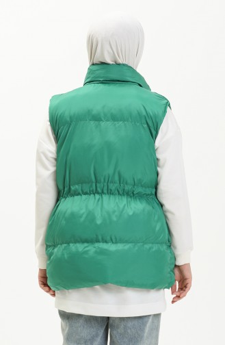 Manteau Sans Manches Matelassé 9011-01 Vert 9011-01