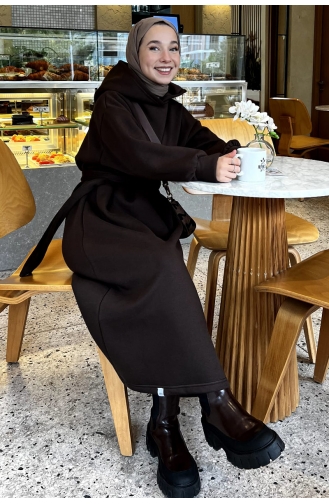 Robe Hijab Café amer 00207-04