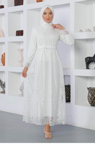 فستان أبيض 13908