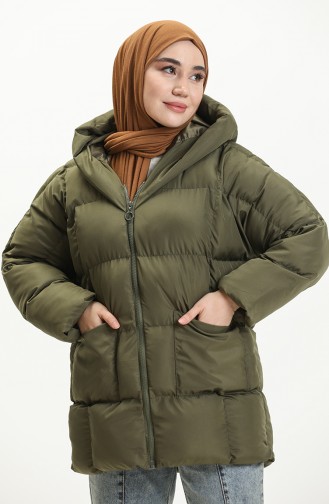 Khaki Winter Coat 9009-01