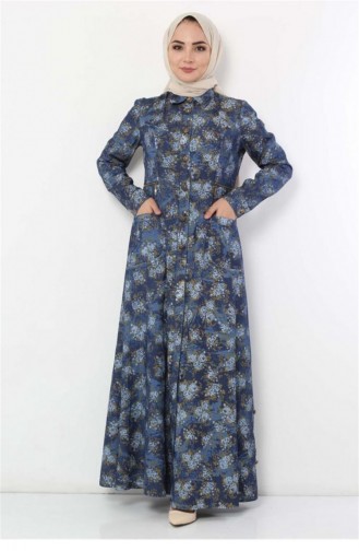 Dunkelblau Abayas 11826